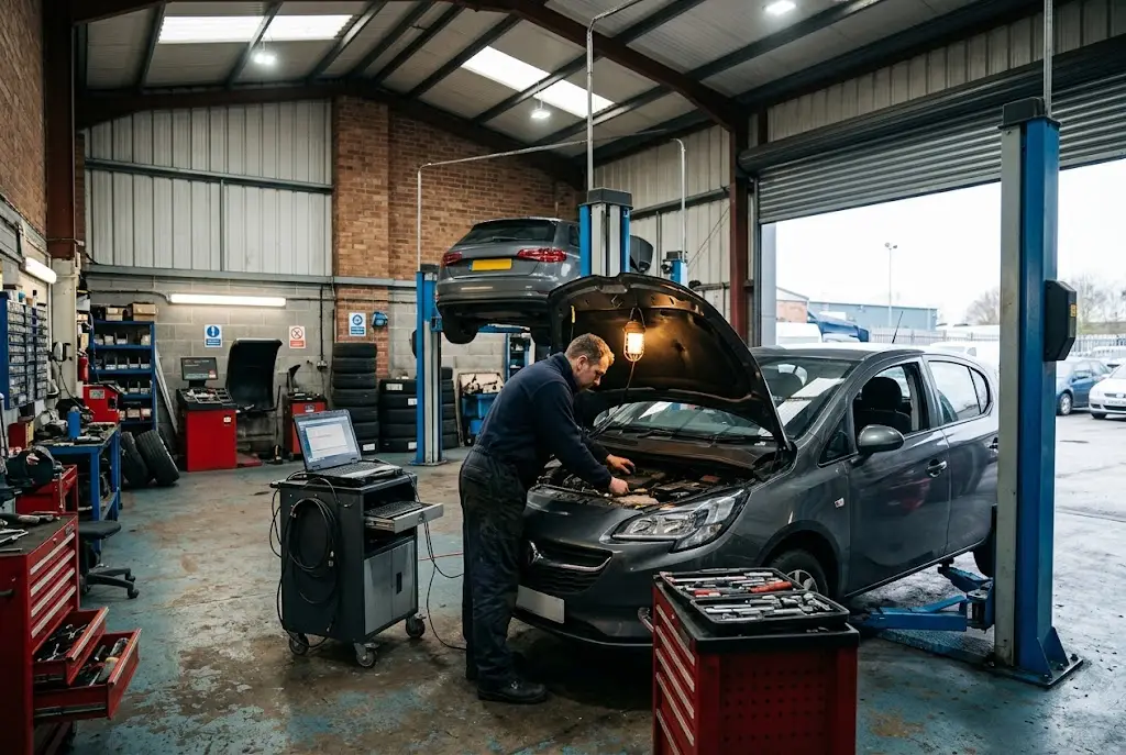 Garage services at a professional UK automotive workshop