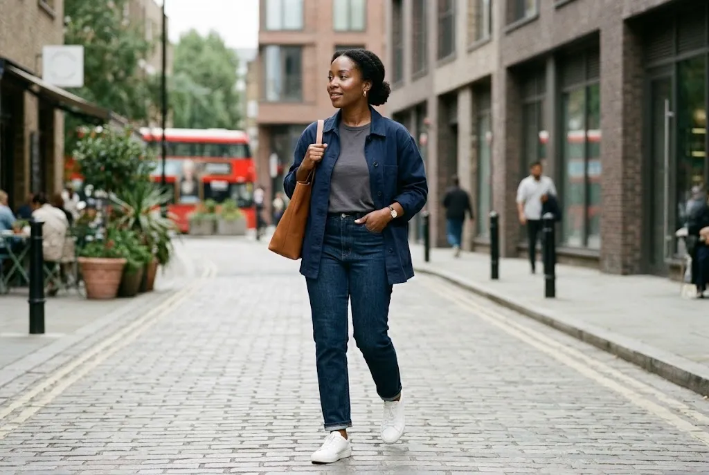 Stylish affordable outfit made from versatile wardrobe basics