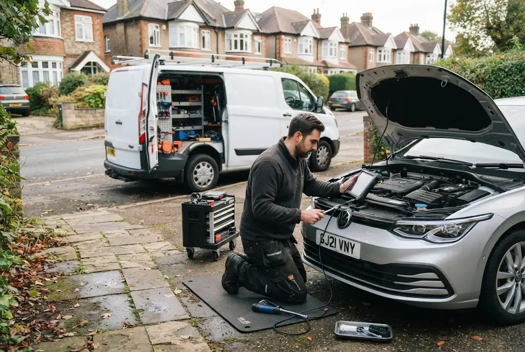 Mobile auto repair by a professional UK mobile mechanic